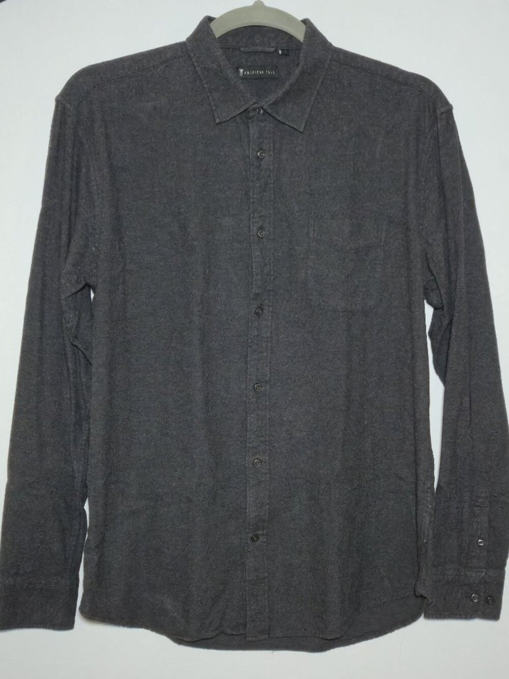 American Tall Black Flannel Shirt